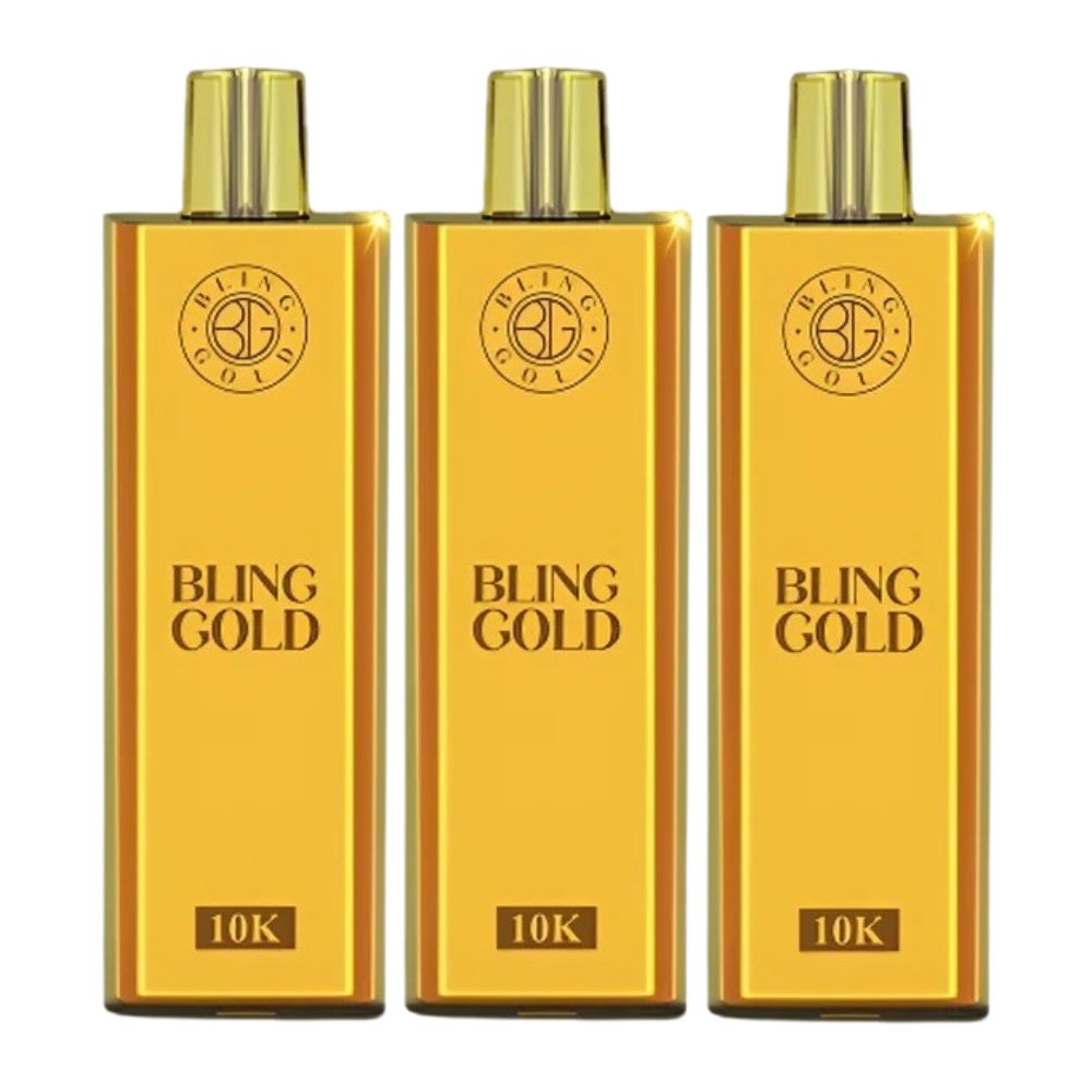 Bling Gold 10000 Puffs Disposable Vape Pod - Box of 10