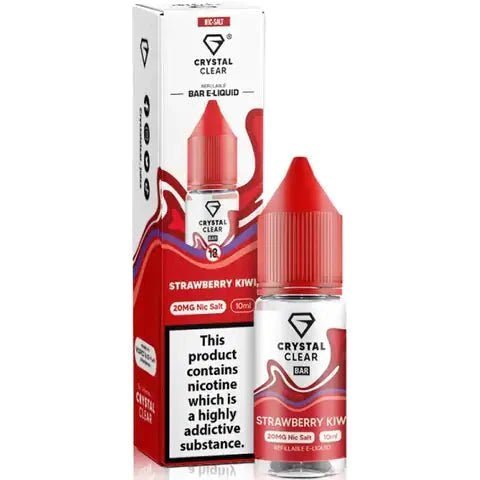 Crystal Clear Nic Salts 10ml - Pack of 10 Strawberry Kiwi