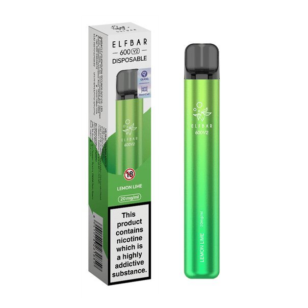 Elf Bar V2 600 Disposable Vape Puff Pod Box of 10 - Bulk Vape Wholesale