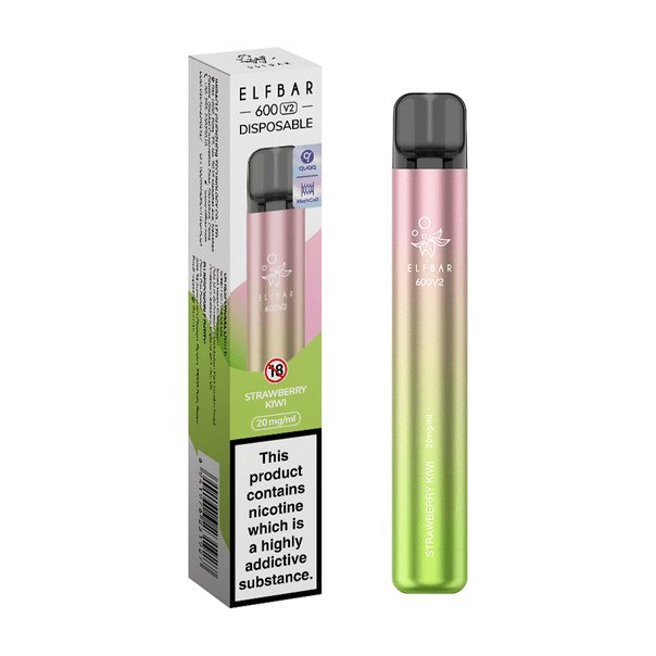 Elf Bar V2 600 Disposable Vape Puff Pod Box of 10 - Bulk Vape Wholesale