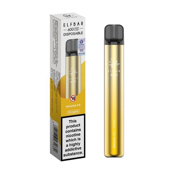 Elf Bar V2 600 Disposable Vape Puff Pod Box of 10 - Bulk Vape Wholesale