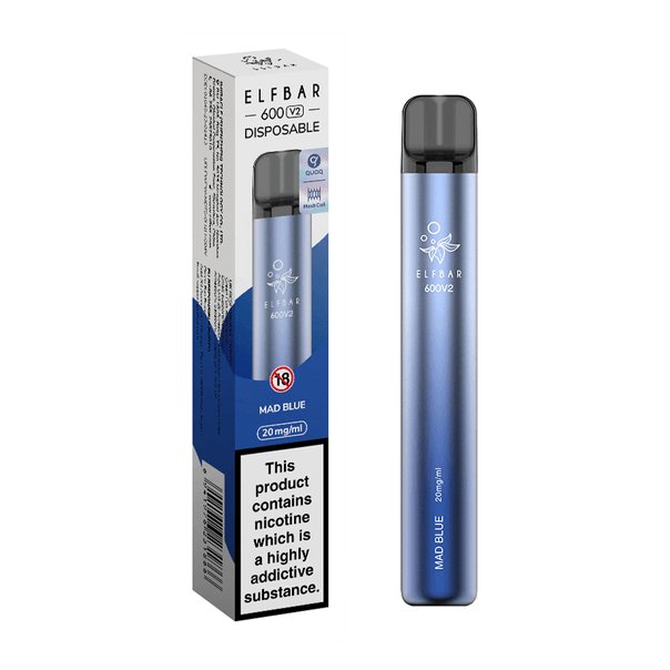 Elf Bar V2 600 Disposable Vape Puff Pod Box of 10 - Bulk Vape Wholesale