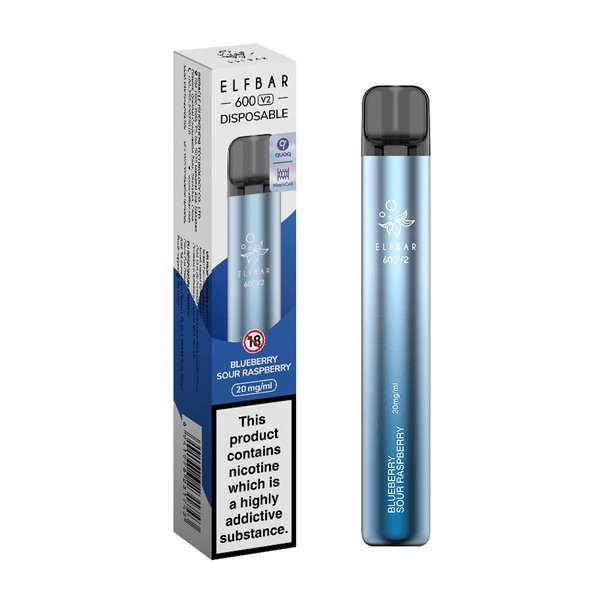 Elf Bar V2 600 Disposable Vape Puff Pod Box of 10 - Bulk Vape Wholesale