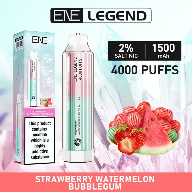 Elux ENE Crystal Legend 4000 Disposable Vape Puff Pod Box of 10 - Bulk Vape Wholesale