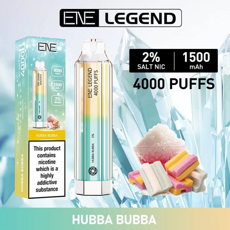 Elux ENE Crystal Legend 4000 Disposable Vape Puff Pod Box of 10 - Bulk Vape Wholesale