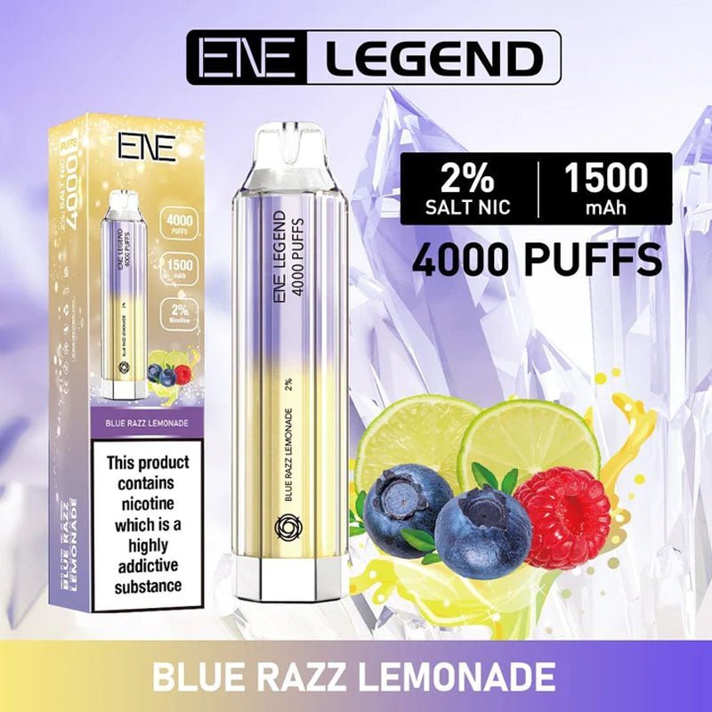 Elux ENE Crystal Legend 4000 Disposable Vape Puff Pod Box of 10 - Bulk Vape Wholesale