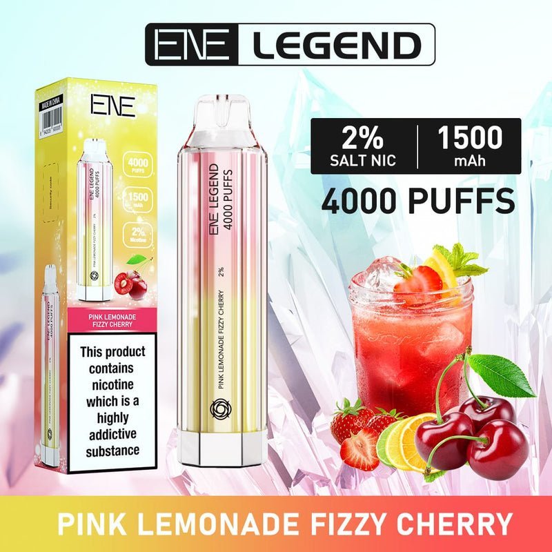 Elux ENE Crystal Legend 4000 Disposable Vape Puff Pod Box of 10 - Bulk Vape Wholesale