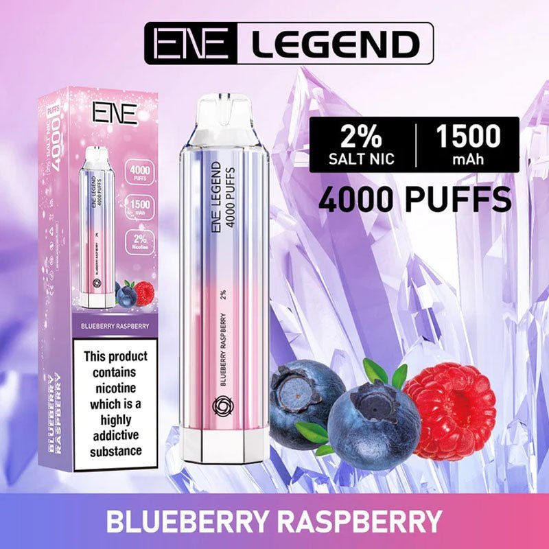 Elux ENE Crystal Legend 4000 Disposable Vape Puff Pod Box of 10 - Bulk Vape Wholesale