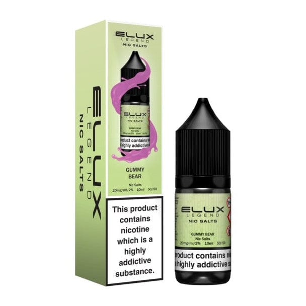 Elux Legend Nic Salts - 10ml E - liquids - Box of 10 10mg