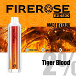 Firerose 4500 Puffs Disposable Vape Pod - Box of 10 Tiger Blood