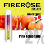 Firerose 4500 Puffs Disposable Vape Pod - Box of 10 Pink Lemonade