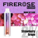 Firerose 4500 Puffs Disposable Vape Pod - Box of 10 Strawberry Grape