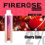 Firerose 4500 Puffs Disposable Vape Pod - Box of 10 Cherry Cola