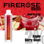 Firerose 4500 Puffs Disposable Vape Pod - Box of 10 Apple Berry Blast