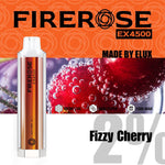 Firerose 4500 Puffs Disposable Vape Pod - Box of 10 Fizzy Cherry