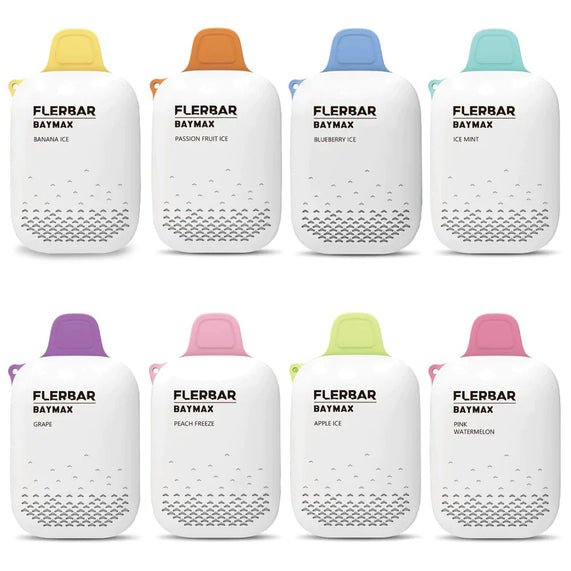 FlerBar Baymax 3500 Puff Disposable Vape Pen Zero Nicotine- Pack of 10 - Bulk Vape Wholesale
