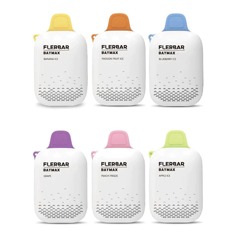 FlerBar Baymax 3500 Puff Disposable Vape Pen Zero Nicotine- Pack of 10 - Bulk Vape Wholesale