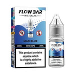 Flow Bar 20ml Nic Salts E - Liquid Pack of 10 Mad Blue