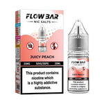 Flow Bar 20ml Nic Salts E - Liquid Pack of 10 Juicy Peach