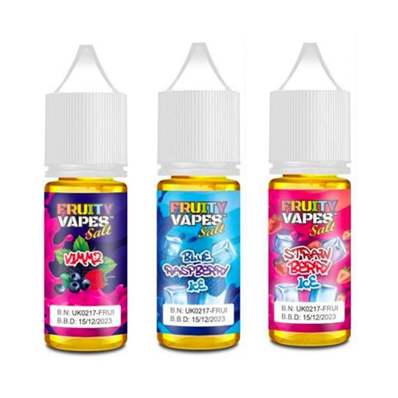 Fruity Vapes Salt 10ml Nic Salts Box of 10 - Bulk Vape Wholesale