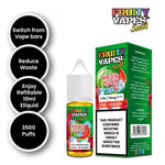 Fruity Vapes Salt 10ml Nic Salts Box of 10 Watermelon Ice