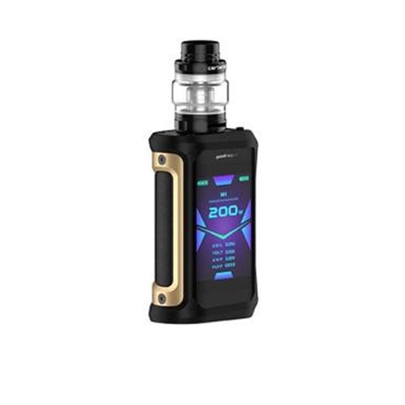 GEEKVAPE - AEGIS ZEUS X TANK - VAPE KIT Gold and Black