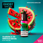 GHOST 3500 Nic Salts 10ml - Box of 10 Watermelon Bull