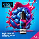 GHOST 3500 Nic Salts 10ml - Box of 10 Blue Sour Raspberry