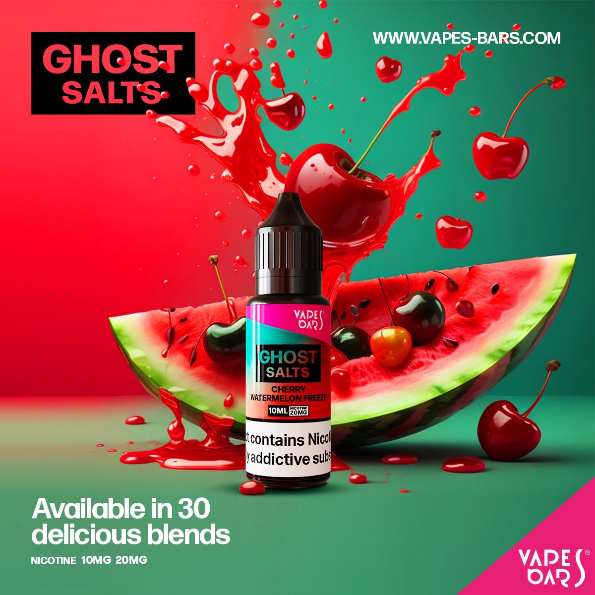 GHOST 3500 Nic Salts 10ml - Box of 10 - Bulk Vape Wholesale