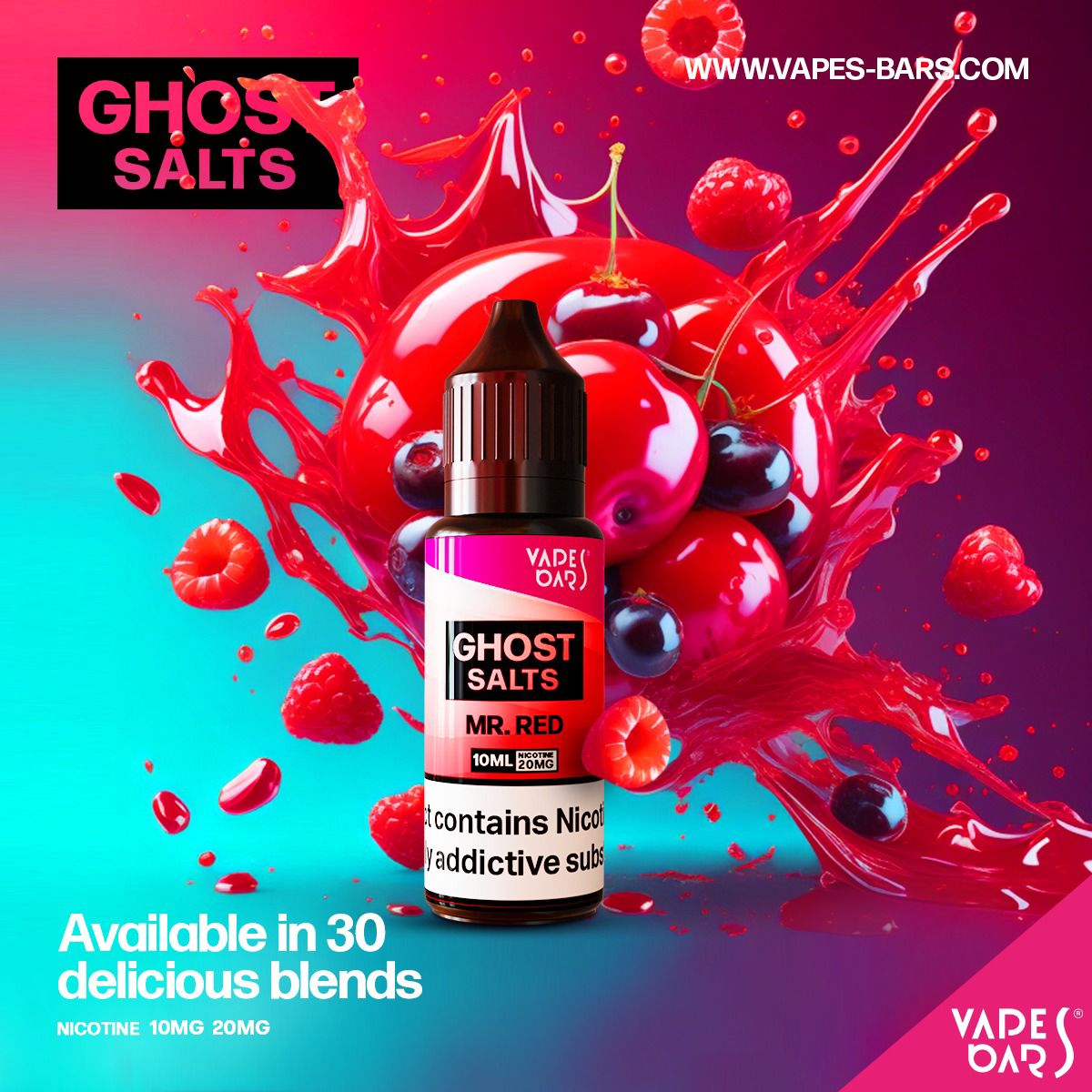GHOST 3500 Nic Salts 10ml - Box of 10 - Bulk Vape Wholesale