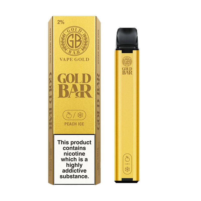 Gold Bar 600 Puffs Disposable Vape Pod - Box of 10 - Bulk Vape Wholesale
