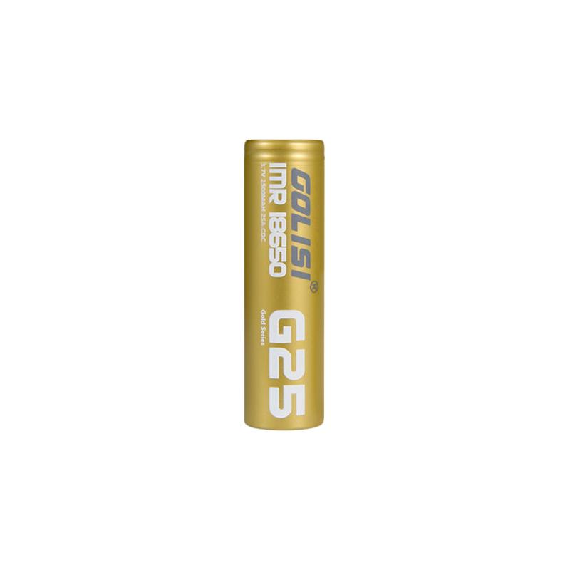 Golisi S25 - 18650 Battery - 2500mAh - Pack of 2 - Bulk Vape Wholesale