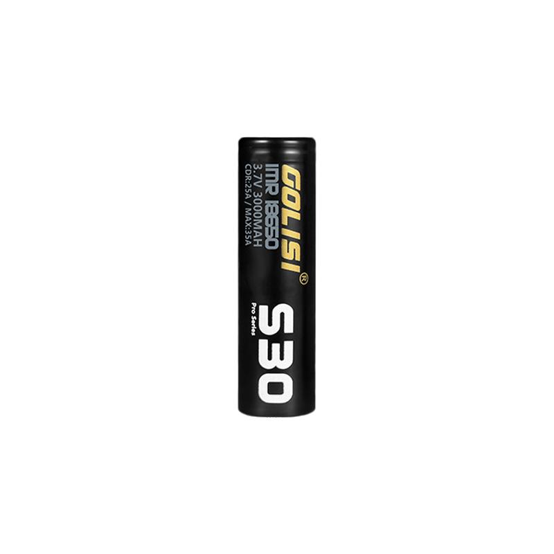 Golisi S30 - 18650 Battery - 3000mAh - Pack of 2 - Bulk Vape Wholesale