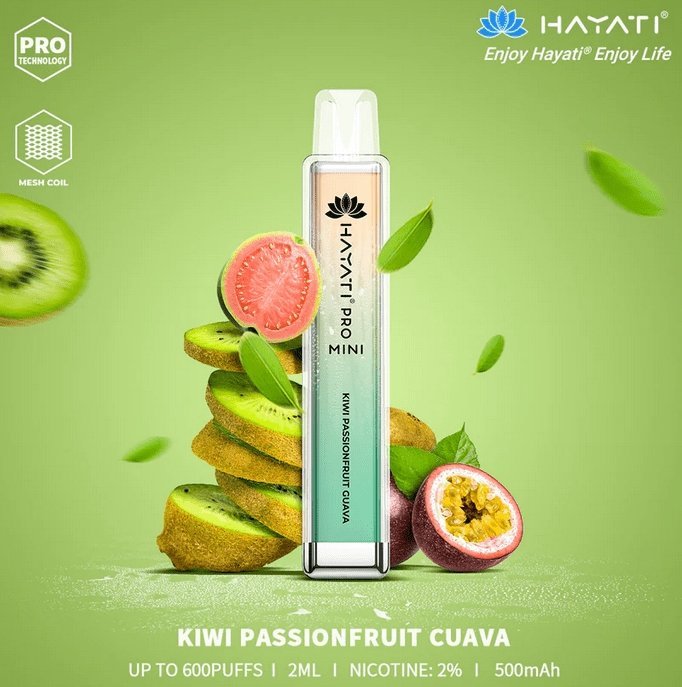 Hayati Mini Pro 600 Disposable Vape Puff Bar Pod Box of 10 - Bulk Vape Wholesale