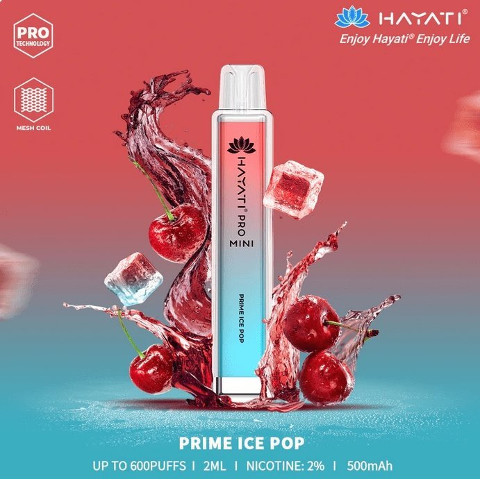 Hayati Mini Pro 600 Disposable Vape Puff Bar Pod Box of 10 - Bulk Vape Wholesale