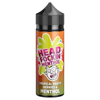 Head Fockin Menthol 100ml Shortfill Tropical Fruit Berries Menthol