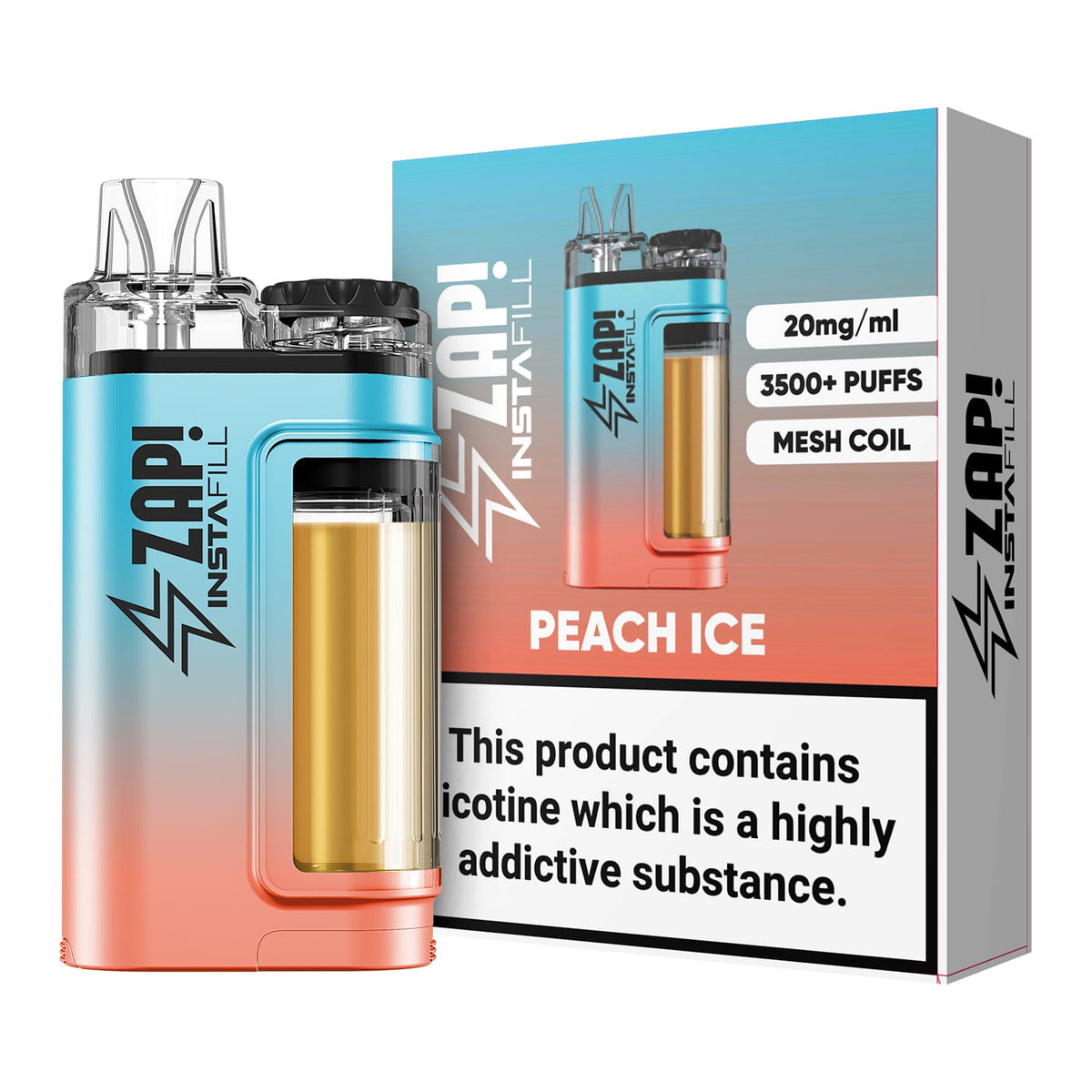 Instafill 3500 Puffs Disposable Pod Vape Kit - Box of 5 - Bulk Vape Wholesale