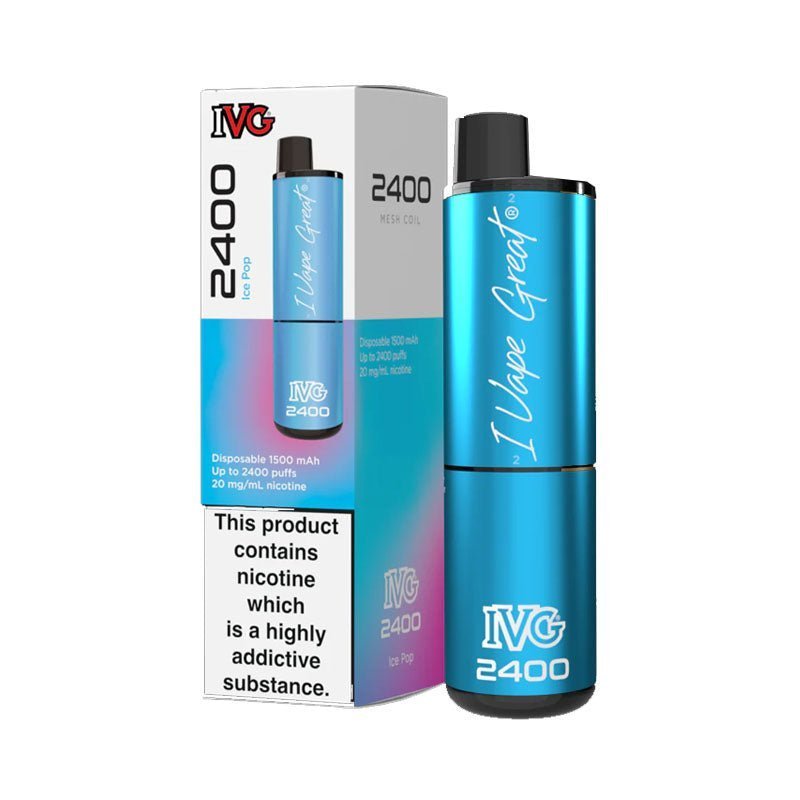 IVG 2400 Disposable Vape Pod Puff Device Box of 5 - Bulk Vape Wholesale