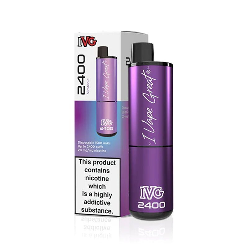 IVG 2400 Prefilled Pod Vape Kit Box of 5 Vimtonic