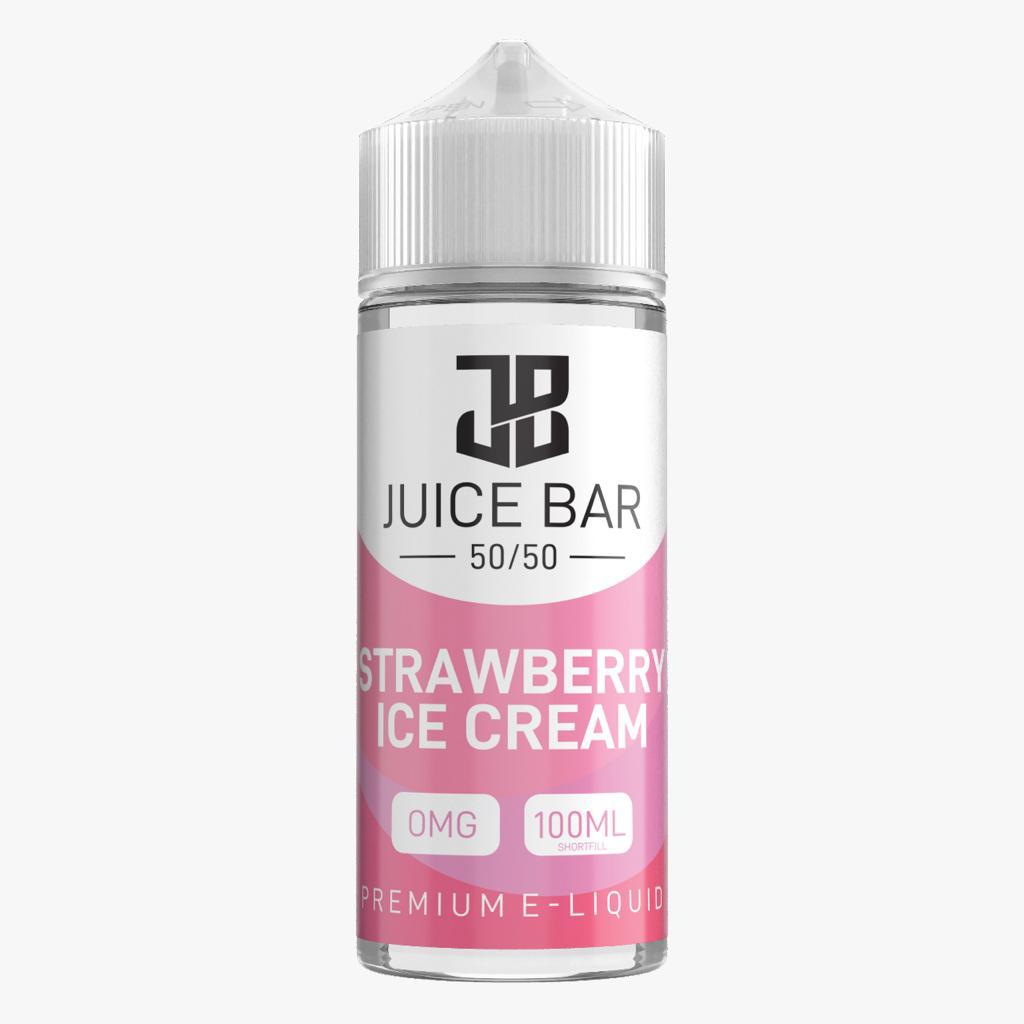 Juice Bar 100ml E liquid Shortfill Strawberry Ice Cream