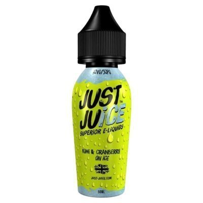 Just Juice 50ml Shortfill Wholesale KIWI & CRANBERRY ON ICE