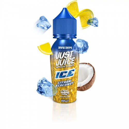 Just Juice Ice Range 50ml Shortfill E - liquids Citron and Coconut