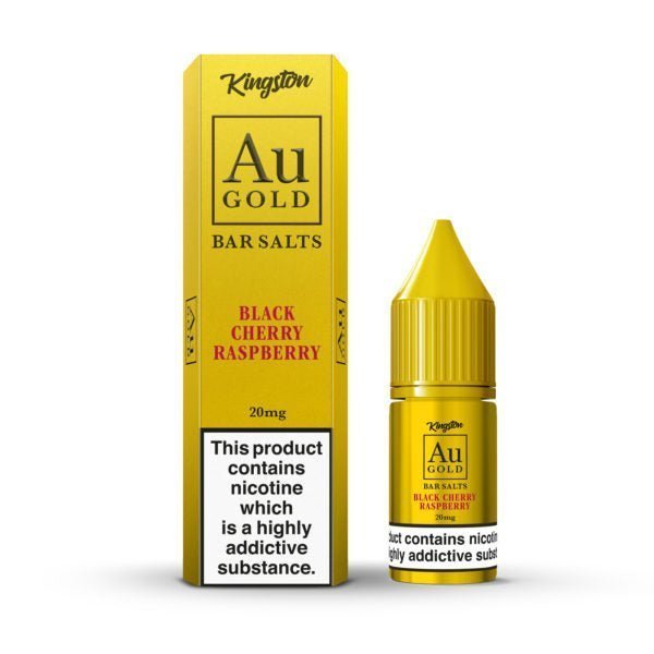 Kingston Au Gold Bar Salts 10ml E - liquids - Box of 10 Black Cherry Raspberry