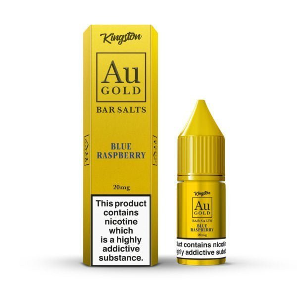 Kingston Au Gold Bar Salts 10ml E - liquids - Box of 10 Blue Fusion