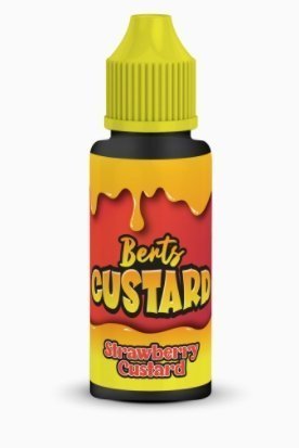 Kingston Berts Custard 100ML Shortfill Strawberry Custard