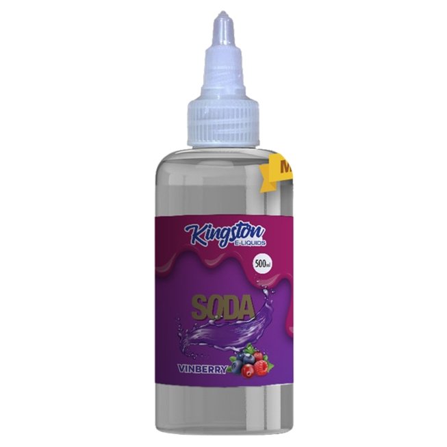 Kingston E - liquids Soda 500ml Shortfill Vinberry Soda