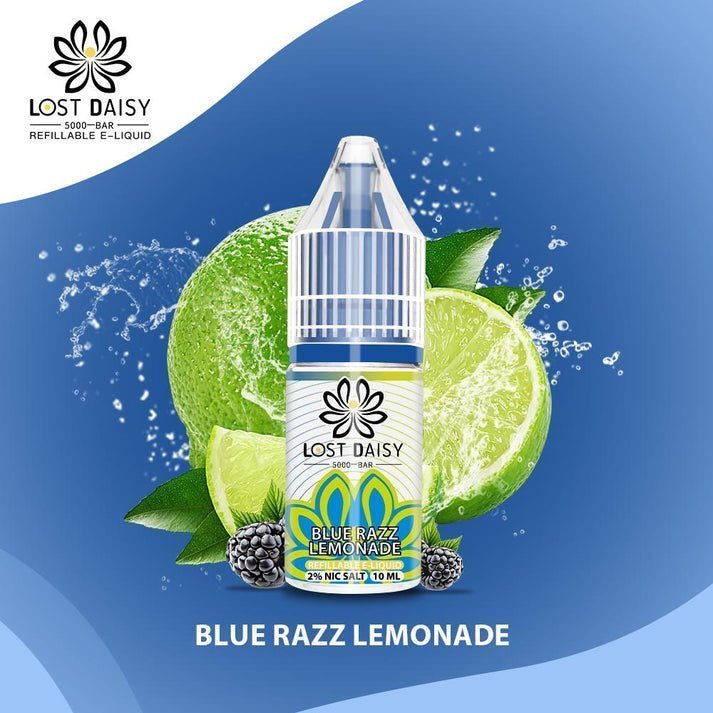 Lost Daisy 5000 Bar Salt 10ml - Box of 10 Blue Razz Lemonade