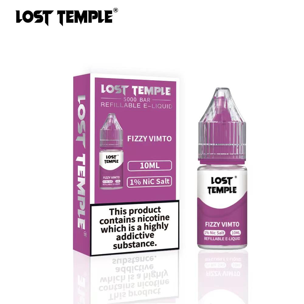 Lost Temple Nic Salts 10ml - Box of 10 Fizzy VMT