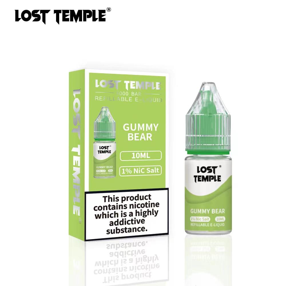 Lost Temple Nic Salts 10ml - Box of 10 Gummy Bear