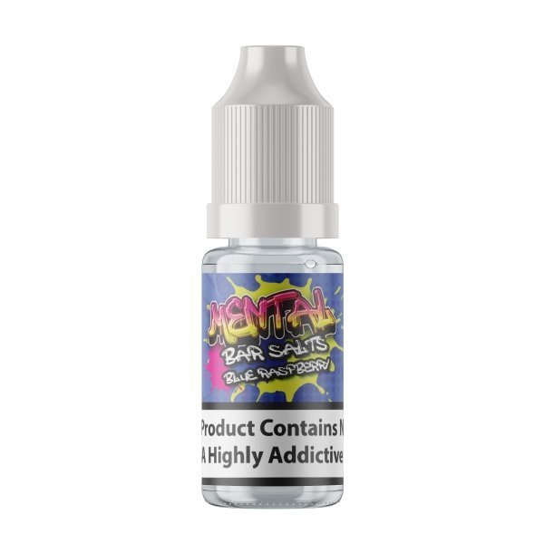 Mental Bar Salts 10ml E - liquids - Pack of 12 Blue Raspberry